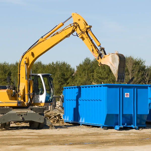 are there any restrictions on where a residential dumpster can be placed in Chimney Rock North Carolina